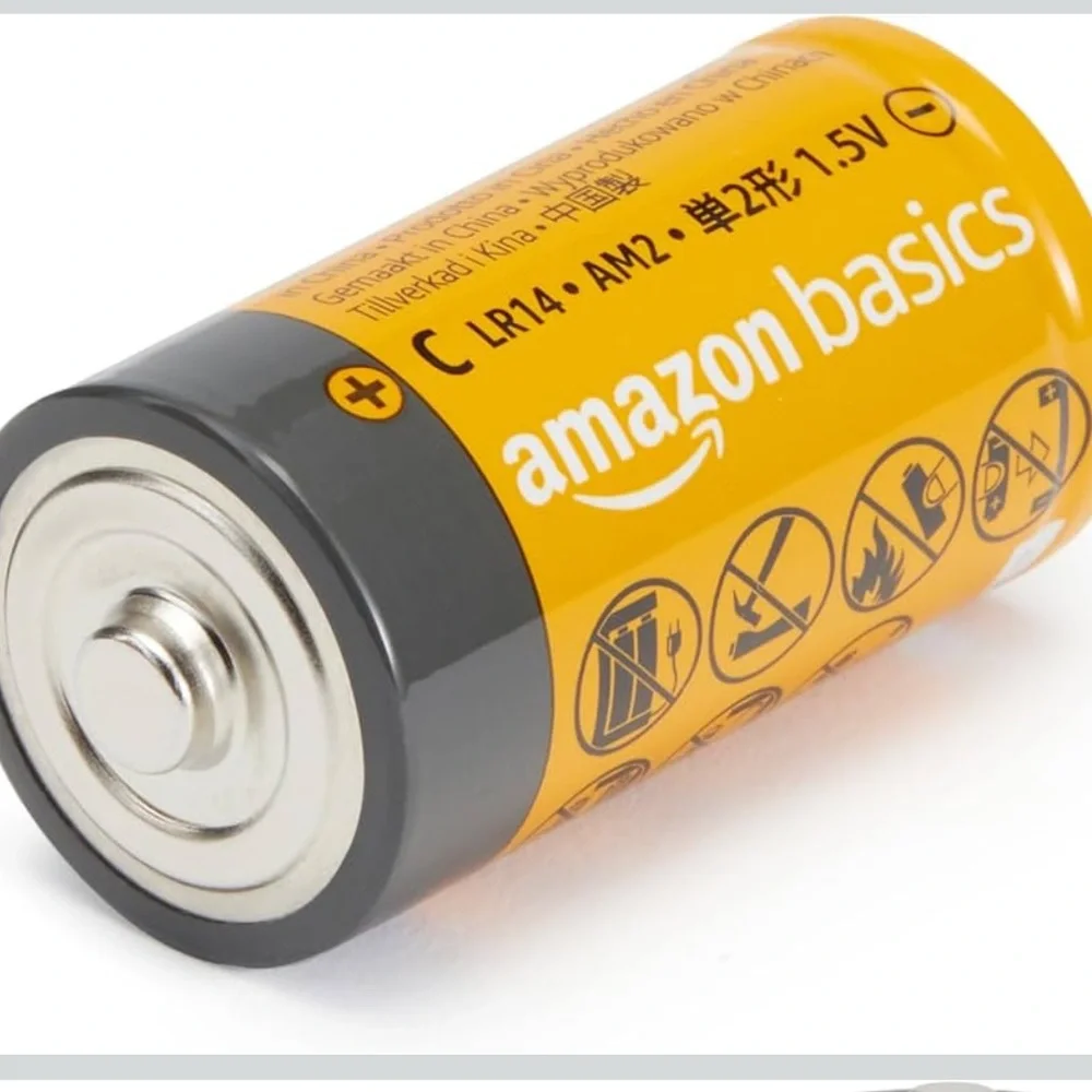 Amazon Basics ‘C’ Alkaline Batteries - 12 pack